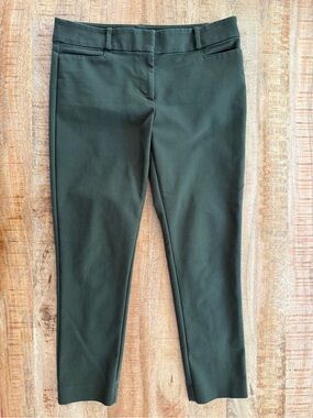 LOFT Olive Green Slim Ankle Pants Womens 8 Modern Stretch Career Work Office